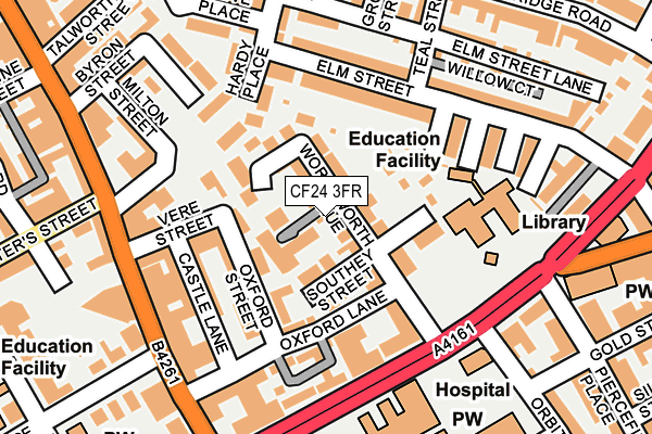 CF24 3FR map - OS OpenMap – Local (Ordnance Survey)