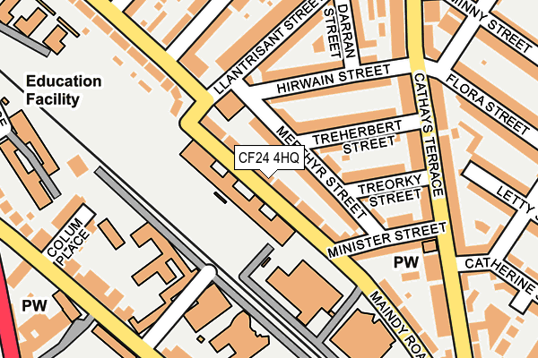 CF24 4HQ map - OS OpenMap – Local (Ordnance Survey)