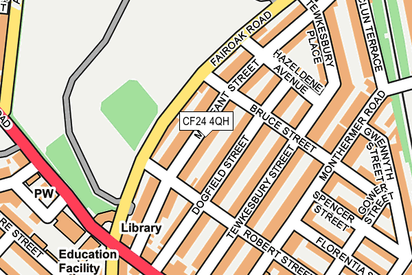 CF24 4QH map - OS OpenMap – Local (Ordnance Survey)