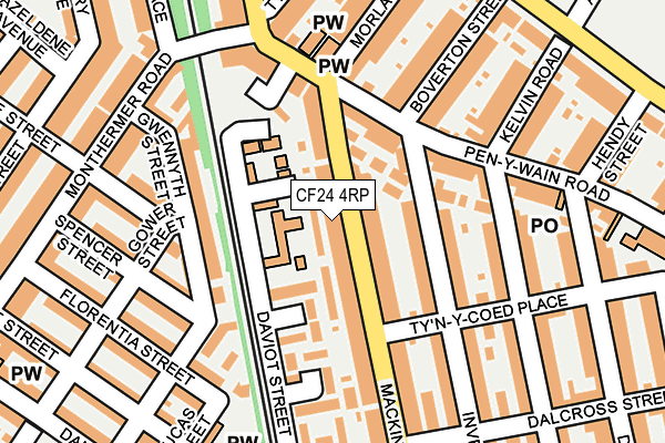 CF24 4RP map - OS OpenMap – Local (Ordnance Survey)