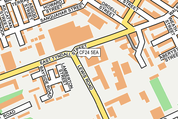 Map of A2Z SHOP LTD at local scale