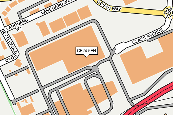 CF24 5EN map - OS OpenMap – Local (Ordnance Survey)