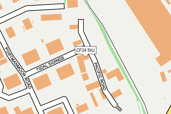 CF24 5HJ map - OS OpenMap – Local (Ordnance Survey)