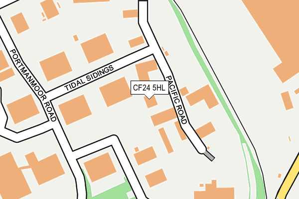CF24 5HL map - OS OpenMap – Local (Ordnance Survey)