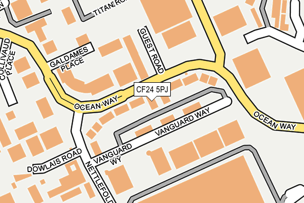 Map of MYAC LTD at local scale