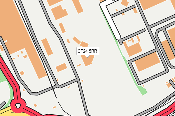 CF24 5RR map - OS OpenMap – Local (Ordnance Survey)