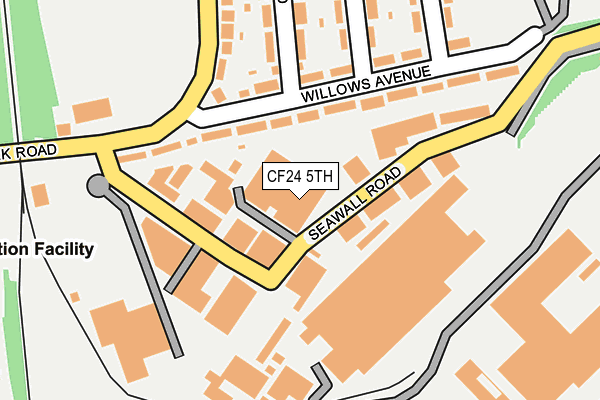 CF24 5TH map - OS OpenMap – Local (Ordnance Survey)