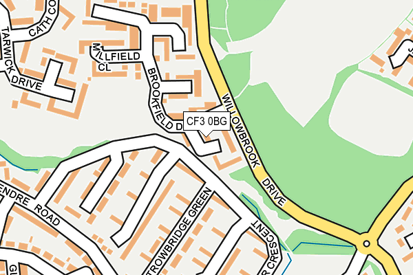 CF3 0BG map - OS OpenMap – Local (Ordnance Survey)