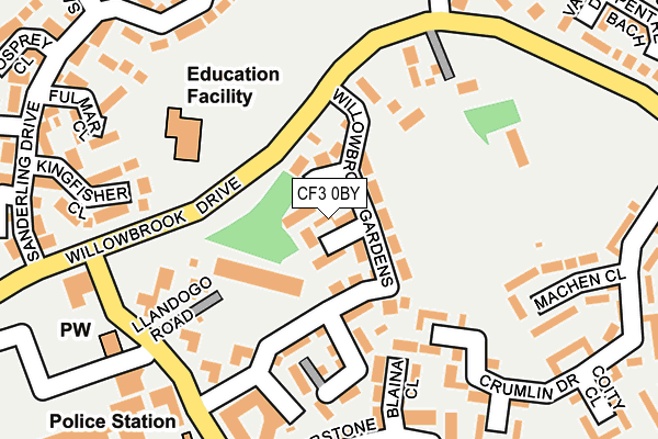 Map of KLAS CLEANING SERVICES LTD at local scale