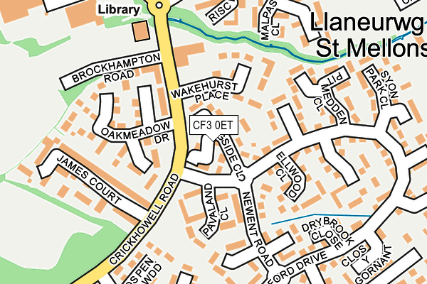 CF3 0ET map - OS OpenMap – Local (Ordnance Survey)