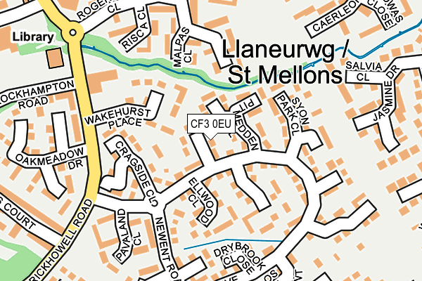 CF3 0EU map - OS OpenMap – Local (Ordnance Survey)