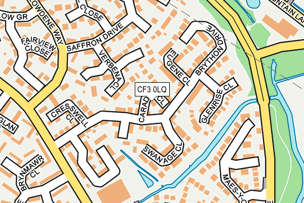 CF3 0LQ map - OS OpenMap – Local (Ordnance Survey)