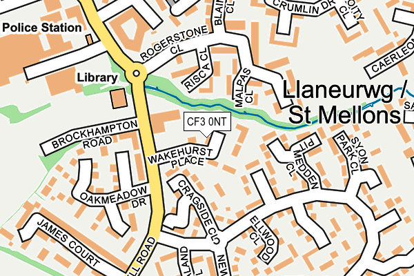 CF3 0NT map - OS OpenMap – Local (Ordnance Survey)