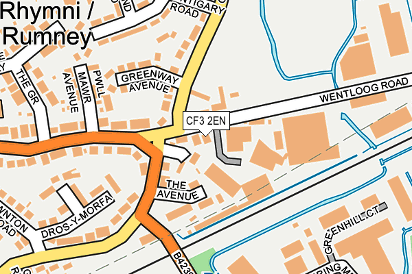 CF3 2EN map - OS OpenMap – Local (Ordnance Survey)