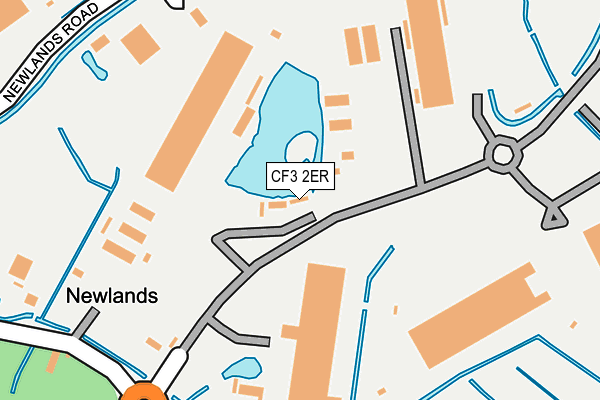 CF3 2ER map - OS OpenMap – Local (Ordnance Survey)