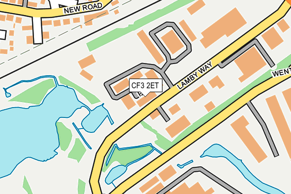 CF3 2ET map - OS OpenMap – Local (Ordnance Survey)
