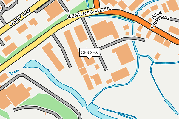CF3 2EX map - OS OpenMap – Local (Ordnance Survey)
