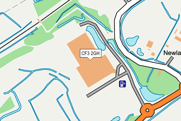 CF3 2GH map - OS OpenMap – Local (Ordnance Survey)