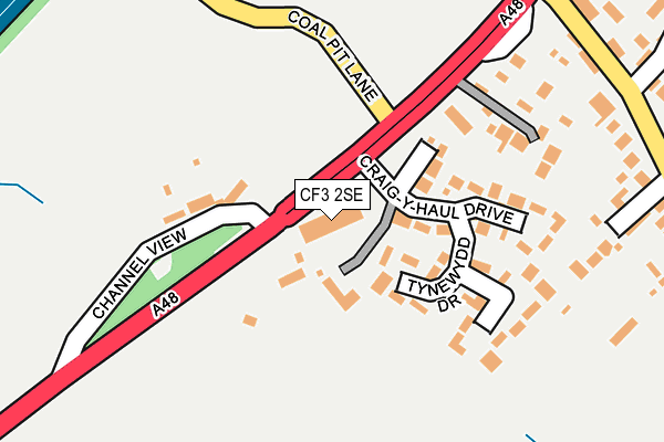 CF3 2SE map - OS OpenMap – Local (Ordnance Survey)