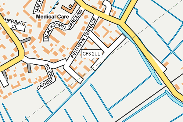 CF3 2UL map - OS OpenMap – Local (Ordnance Survey)