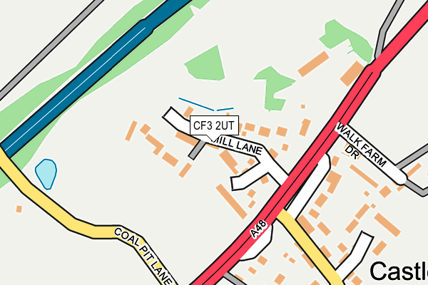 CF3 2UT map - OS OpenMap – Local (Ordnance Survey)