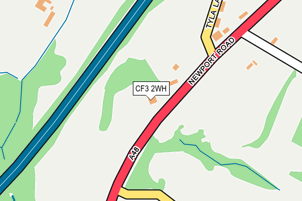 CF3 2WH map - OS OpenMap – Local (Ordnance Survey)