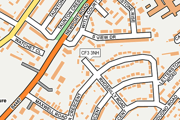 CF3 3NH map - OS OpenMap – Local (Ordnance Survey)
