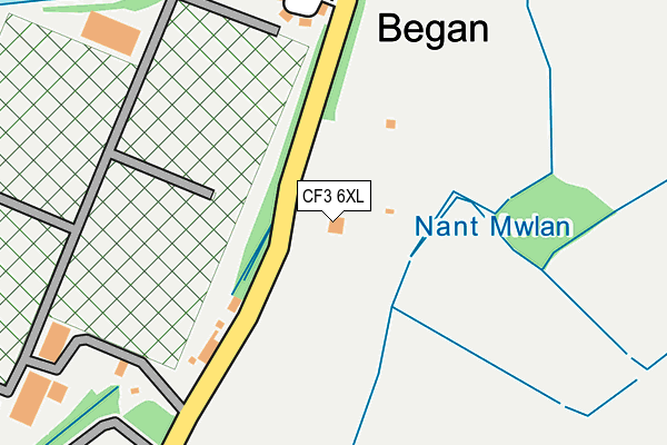 CF3 6XL map - OS OpenMap – Local (Ordnance Survey)