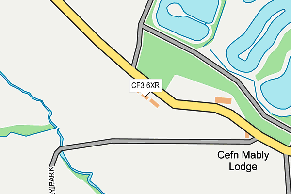 CF3 6XR map - OS OpenMap – Local (Ordnance Survey)