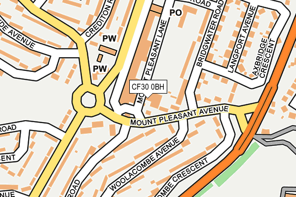 CF30 0BH map - OS OpenMap – Local (Ordnance Survey)