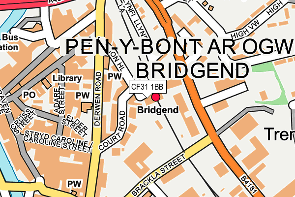 CF31 1BB map - OS OpenMap – Local (Ordnance Survey)