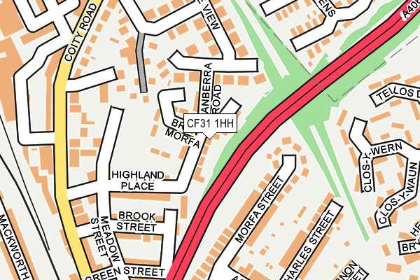 CF31 1HH map - OS OpenMap – Local (Ordnance Survey)