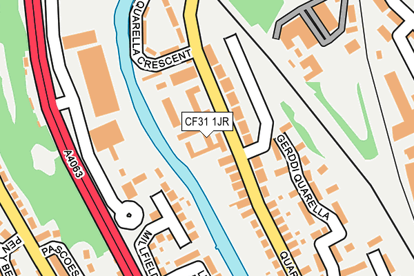 CF31 1JR map - OS OpenMap – Local (Ordnance Survey)