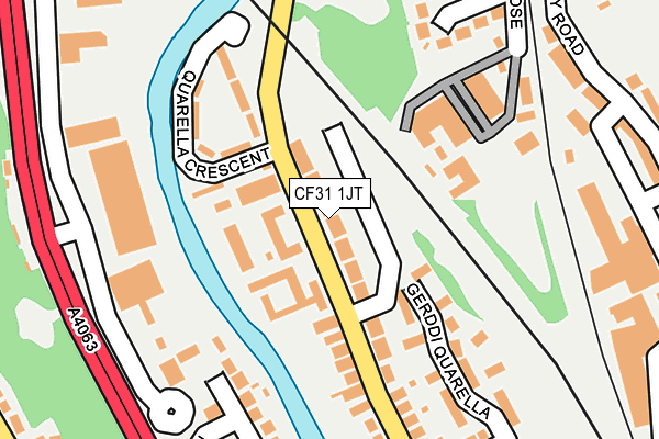 CF31 1JT map - OS OpenMap – Local (Ordnance Survey)