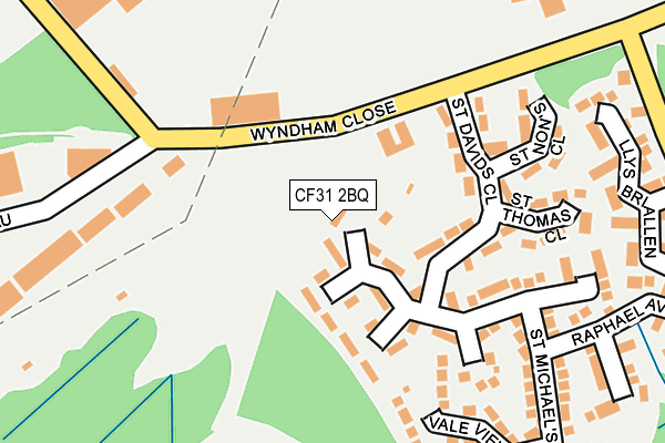 CF31 2BQ map - OS OpenMap – Local (Ordnance Survey)
