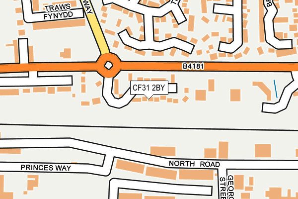 CF31 2BY map - OS OpenMap – Local (Ordnance Survey)