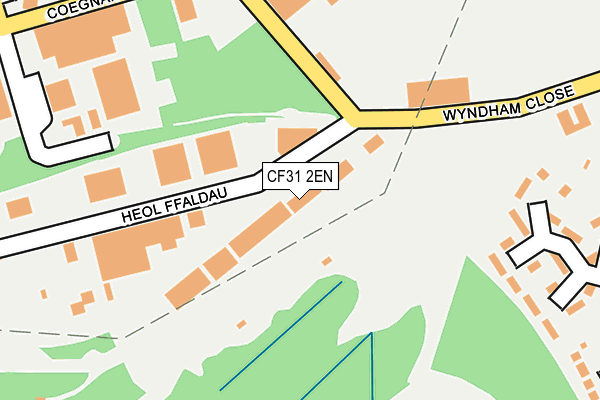 CF31 2EN map - OS OpenMap – Local (Ordnance Survey)