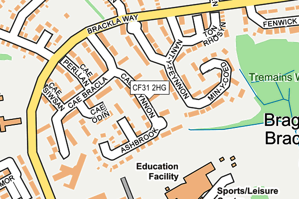 CF31 2HG map - OS OpenMap – Local (Ordnance Survey)