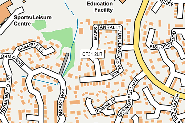 CF31 2LR map - OS OpenMap – Local (Ordnance Survey)