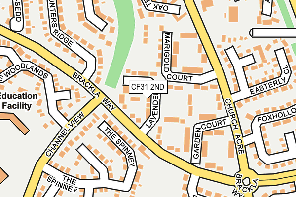 CF31 2ND map - OS OpenMap – Local (Ordnance Survey)