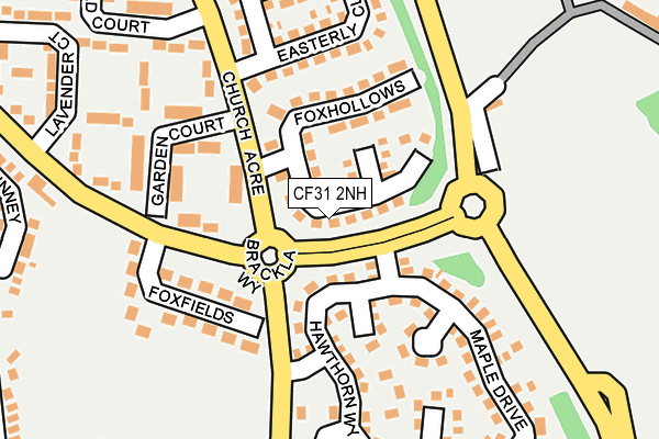 CF31 2NH map - OS OpenMap – Local (Ordnance Survey)