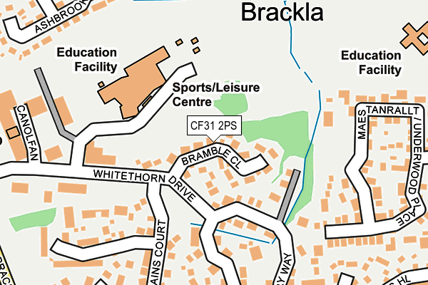 CF31 2PS map - OS OpenMap – Local (Ordnance Survey)