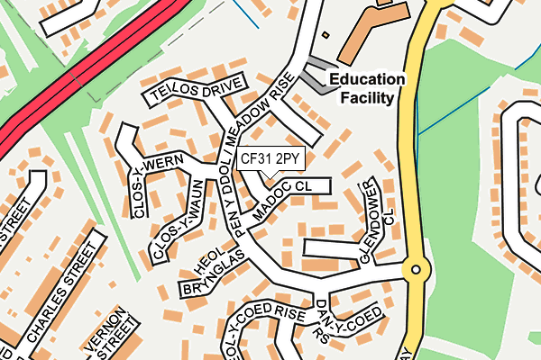 CF31 2PY map - OS OpenMap – Local (Ordnance Survey)