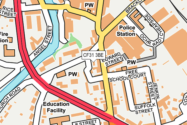 CF31 3BE map - OS OpenMap – Local (Ordnance Survey)