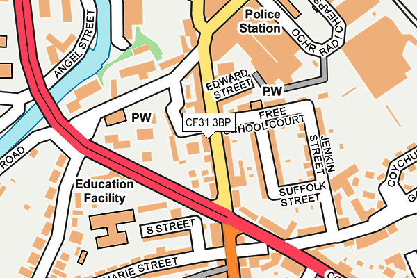 CF31 3BP map - OS OpenMap – Local (Ordnance Survey)