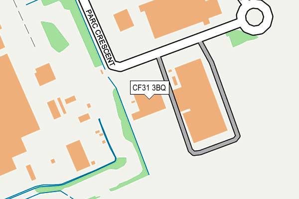 CF31 3BQ map - OS OpenMap – Local (Ordnance Survey)