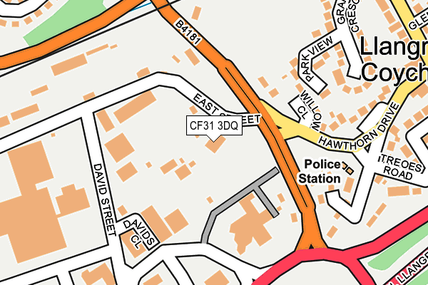 CF31 3DQ map - OS OpenMap – Local (Ordnance Survey)