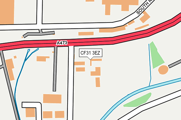 CF31 3EZ map - OS OpenMap – Local (Ordnance Survey)