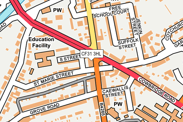 CF31 3HL map - OS OpenMap – Local (Ordnance Survey)