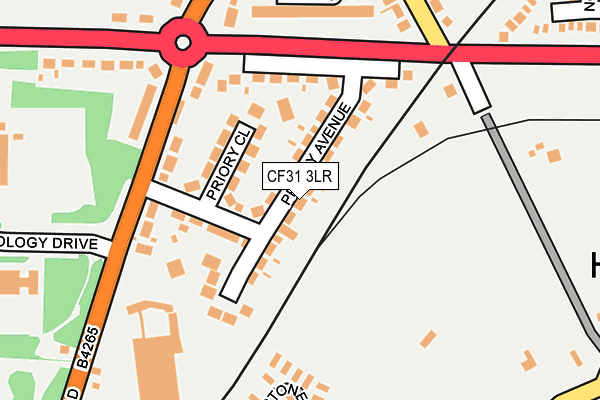 CF31 3LR map - OS OpenMap – Local (Ordnance Survey)